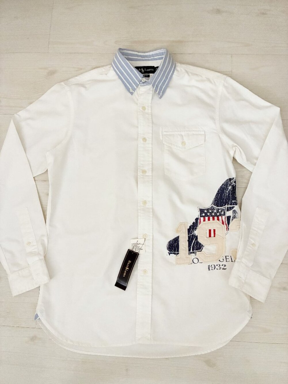 NWT Polo Ralph Lauren 1932 Los Angeles Olympic Graphic Oxford Shirt Men's M